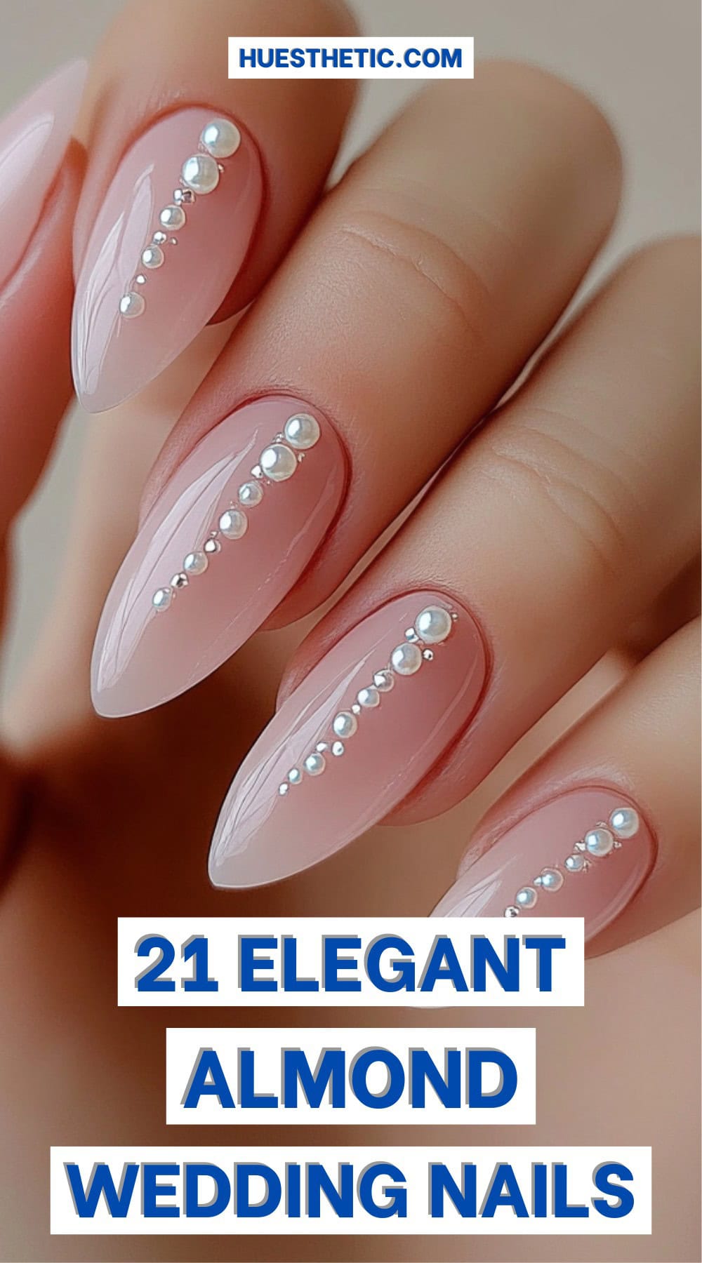 almond wedding nails pinterest poster