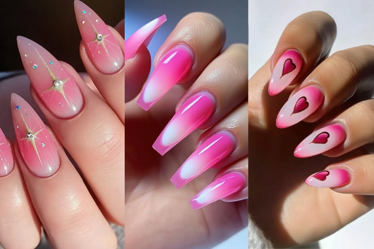 17 Stunning Aura Nails Pink Designs: Unique Ideas for a Dreamy Glow