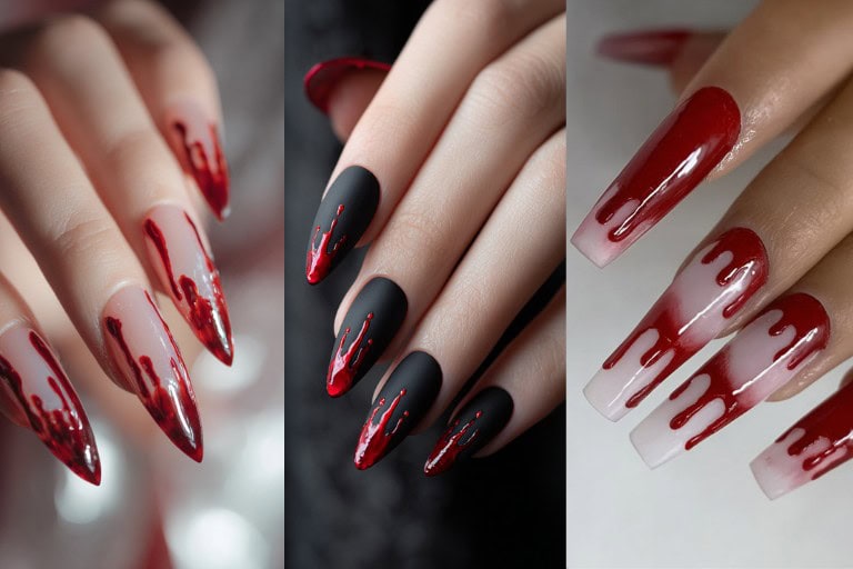 28 Jaw-Dropping Blood Drip Nails: Halloween Nail Ideas That Slay in Style