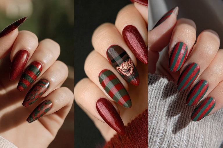 20 Killer Freddy Krueger Nails: Terrifyingly Cool Ideas for Halloween Night
