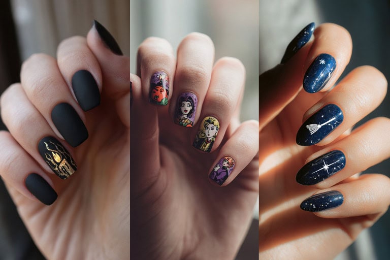 17 Stunning Hocus Pocus Nails: Creative Ideas for Halloween Inspired by the Sanderson Sisters