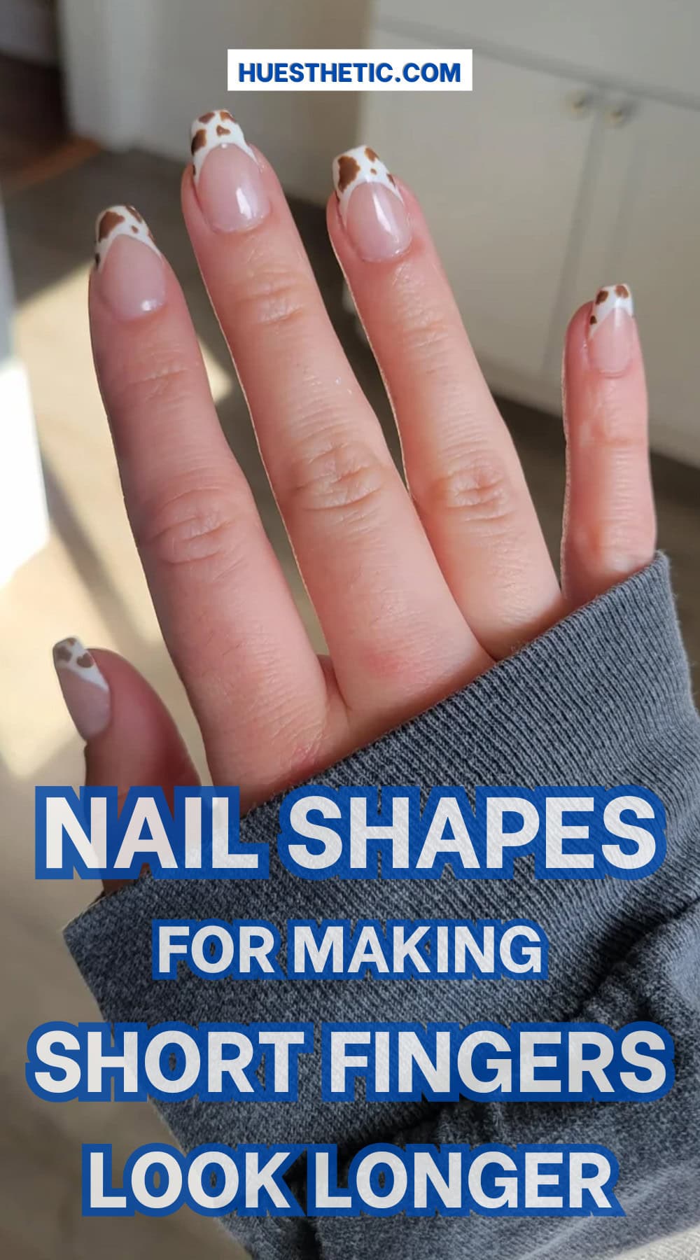 nail shapes for short fingers pinterest poster