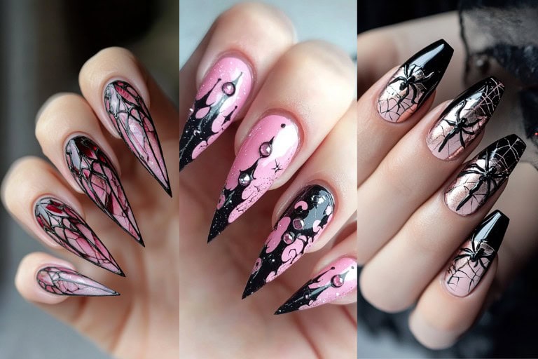 26 Fierce Pink Goth Nails Ideas: Bold Designs for Your Dark Aesthetic