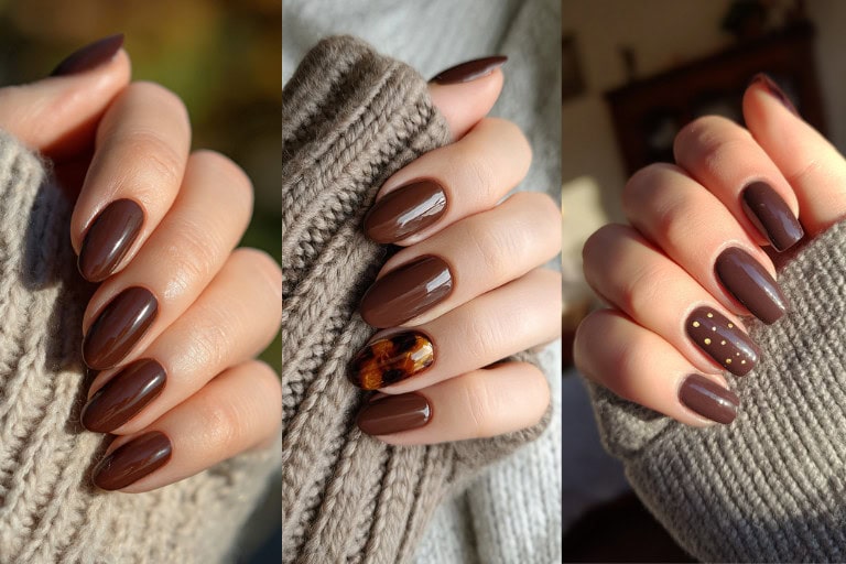 31 Trendy Simple Chocolate Brown Nails: Ideas for Understated Glamour