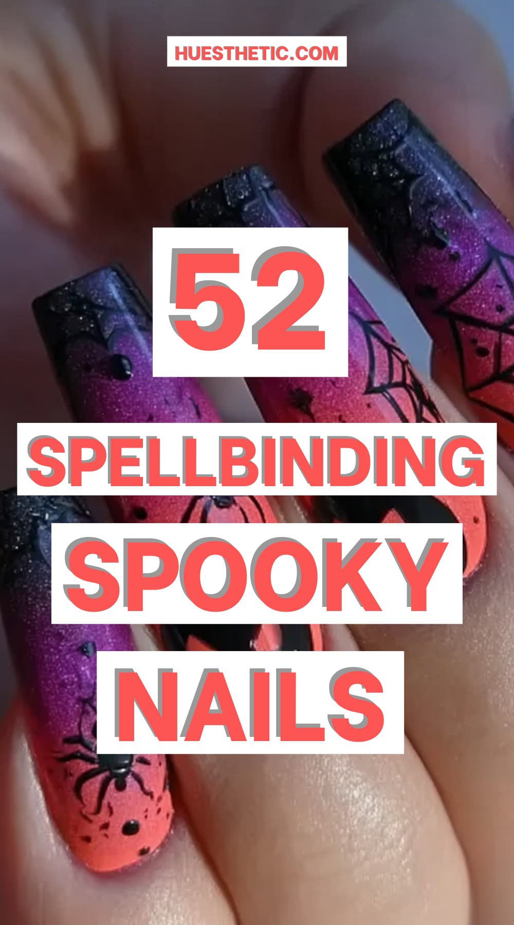 spooky nails pinterest poster