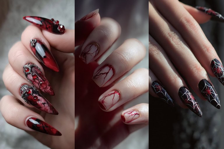 29 Sinister Vampire Nails: Bewitching Ideas for a Haunting Halloween Manicure