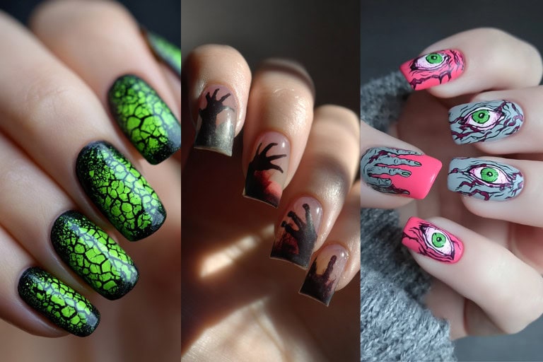31 Creepy-Cool Zombie Nails: Ideas for a Terrifyingly Trendy Halloween Manicure